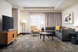 Presidential Suite, 1 King Bed | Living area | 55-inch LCD TV with cable channels, Smart TV, pay movies
