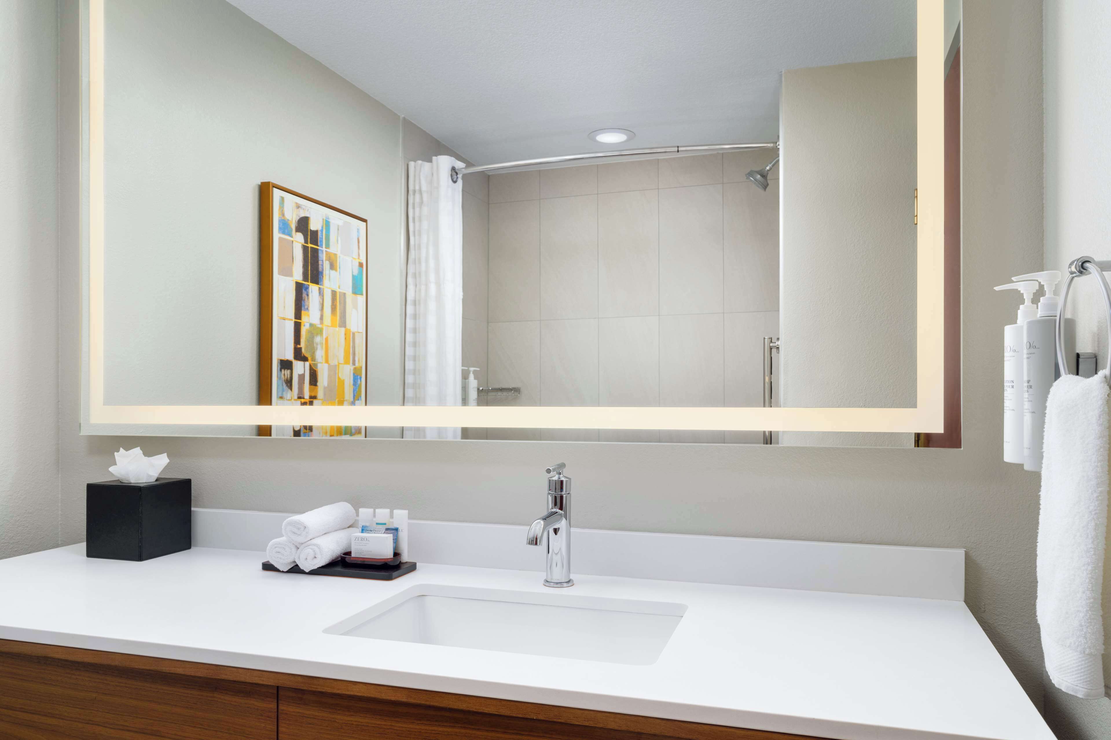 free toiletries, hair dryer, towels, soap