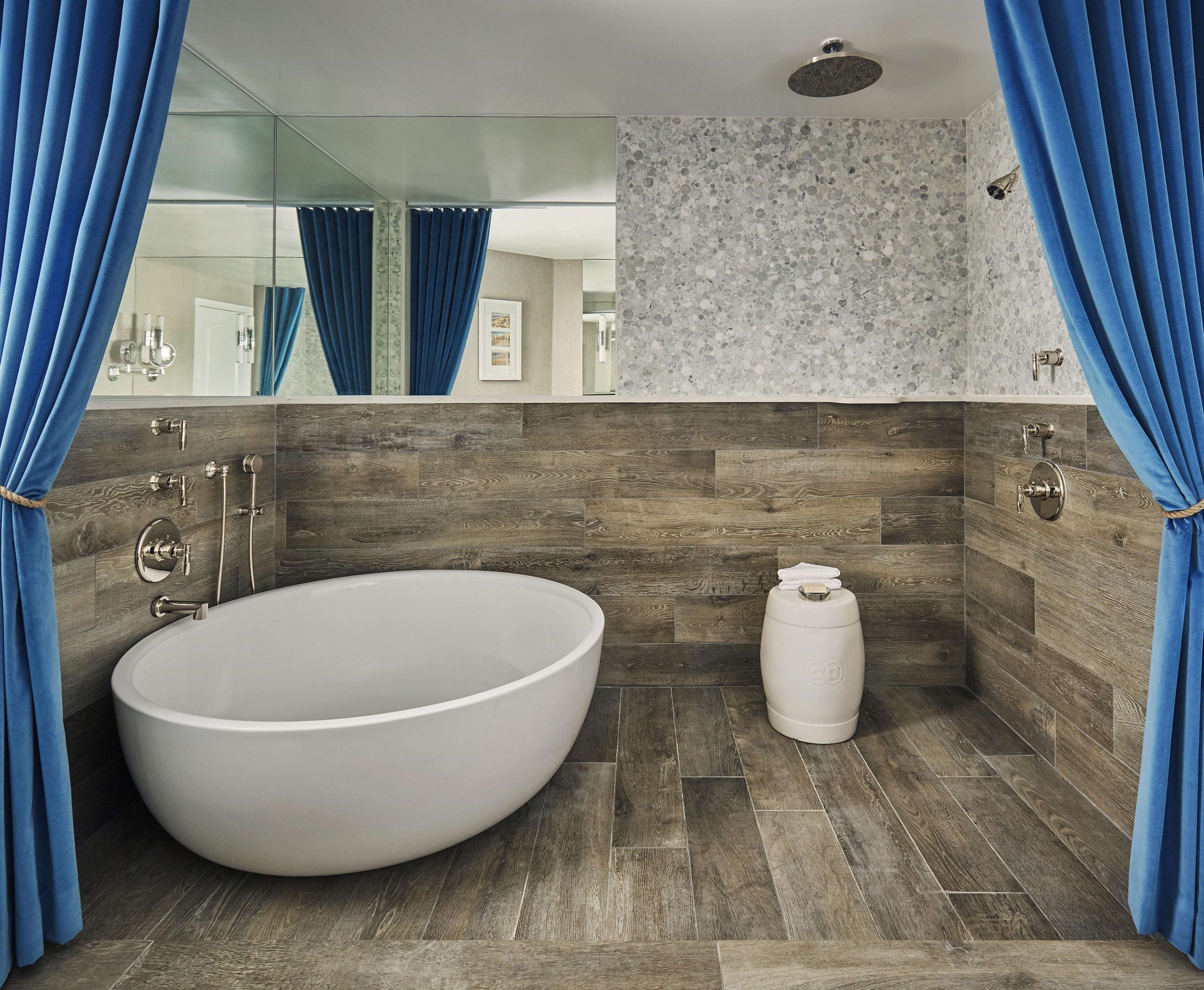 premier bungalow, 1 king bed with sofa bed, patio | bathroom | combined shower/bathtub, designer toiletries, hair dryer, bathrobes