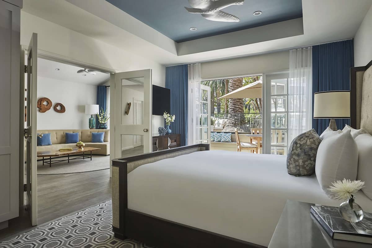 bungalow one, 2 king and 2 double beds | hypo-allergenic bedding, in-room safe, desk, laptop workspace