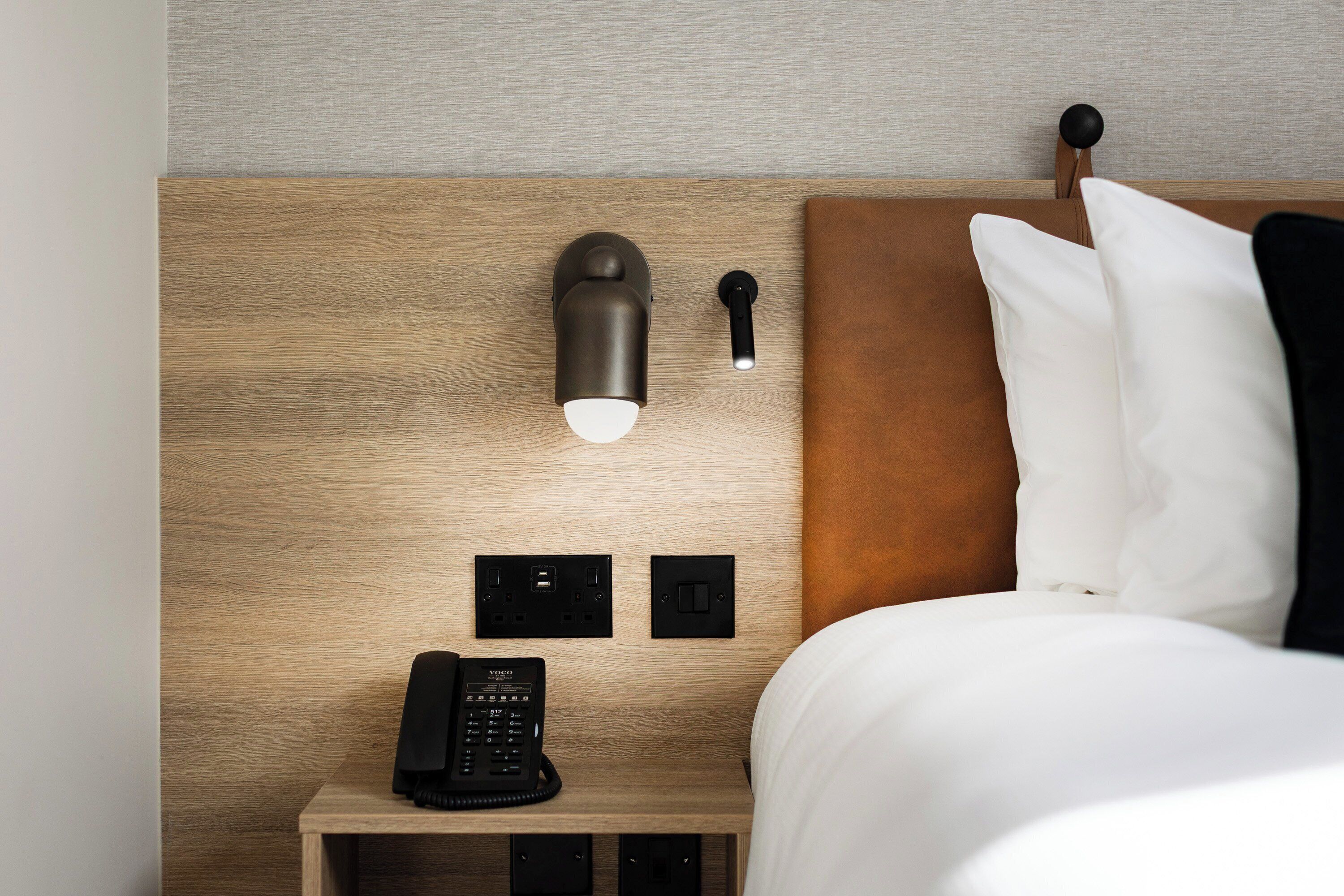 Premium bedding, desk, blackout curtains, iron/ironing board