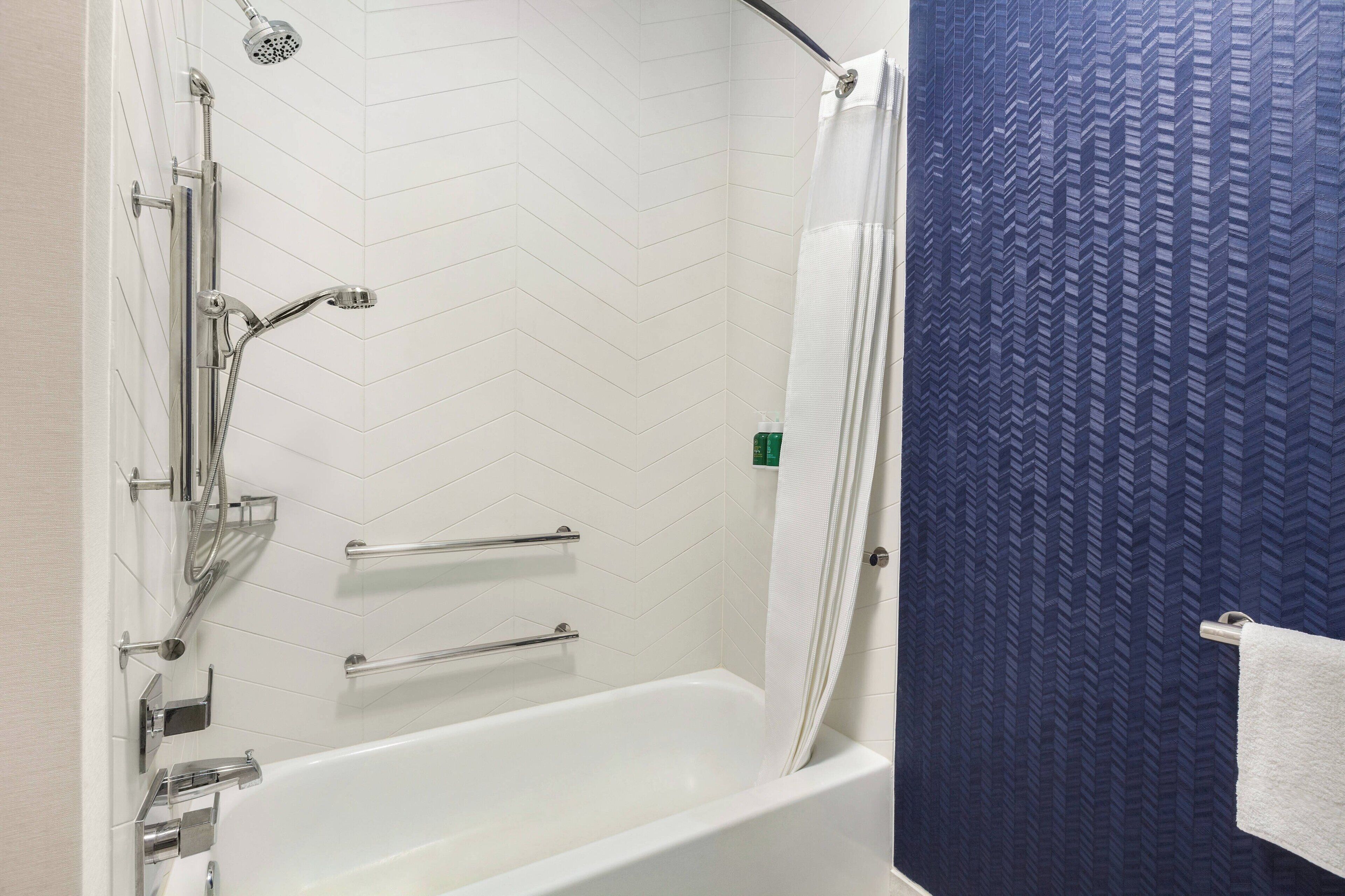 free toiletries, hair dryer, towels, soap