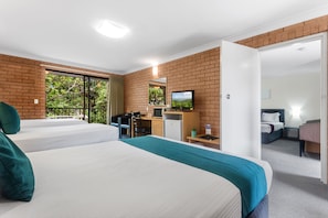 Premium bedding, pillowtop beds, in-room safe, individually decorated