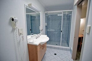 Hair dryer, towels