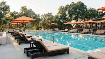 3 outdoor pools, open 5:30 AM to 8:00 PM, free cabanas, pool umbrellas