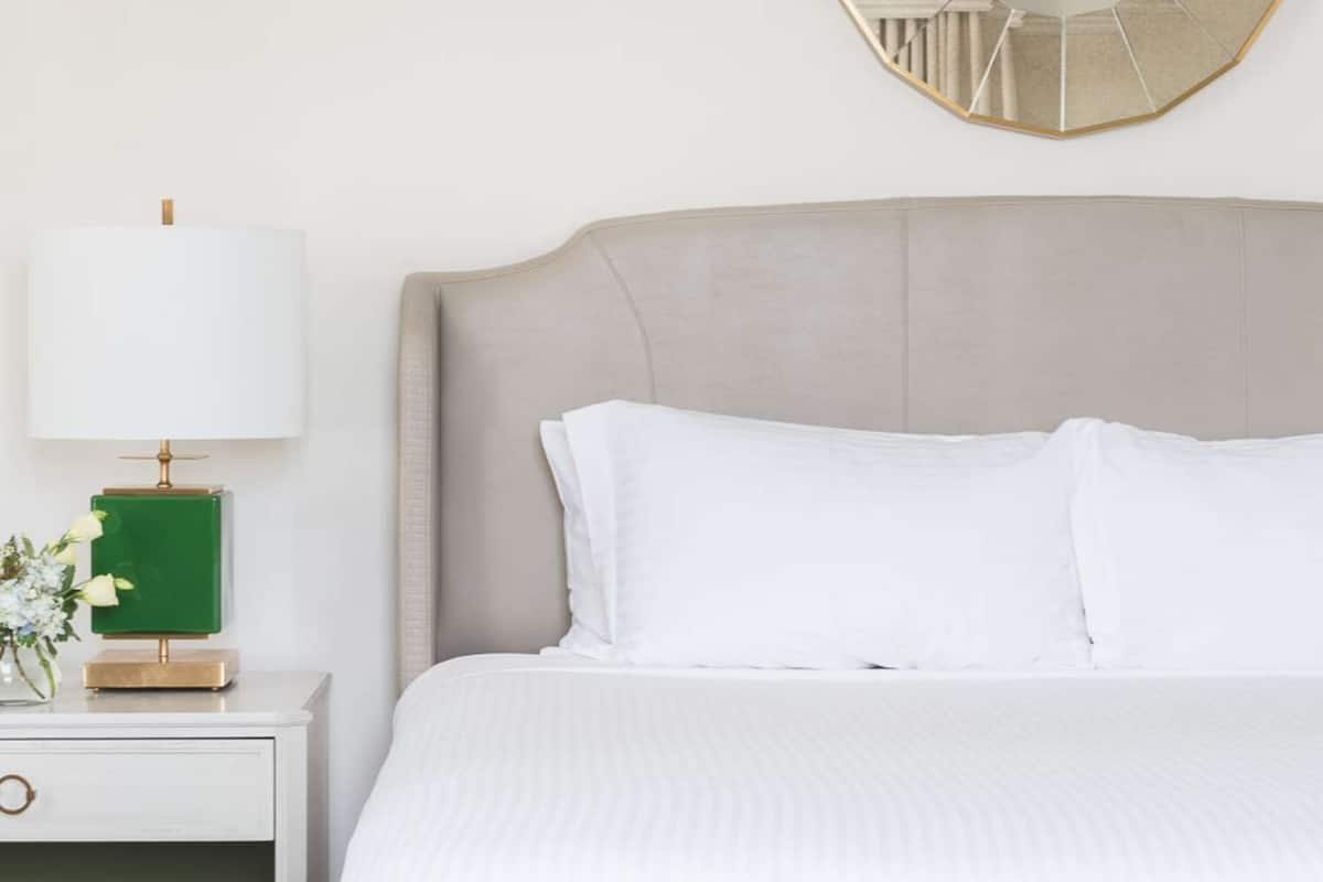 Frette Italian sheets, premium bedding, down duvets, pillow-top beds