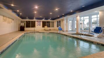 Indoor pool, seasonal outdoor pool