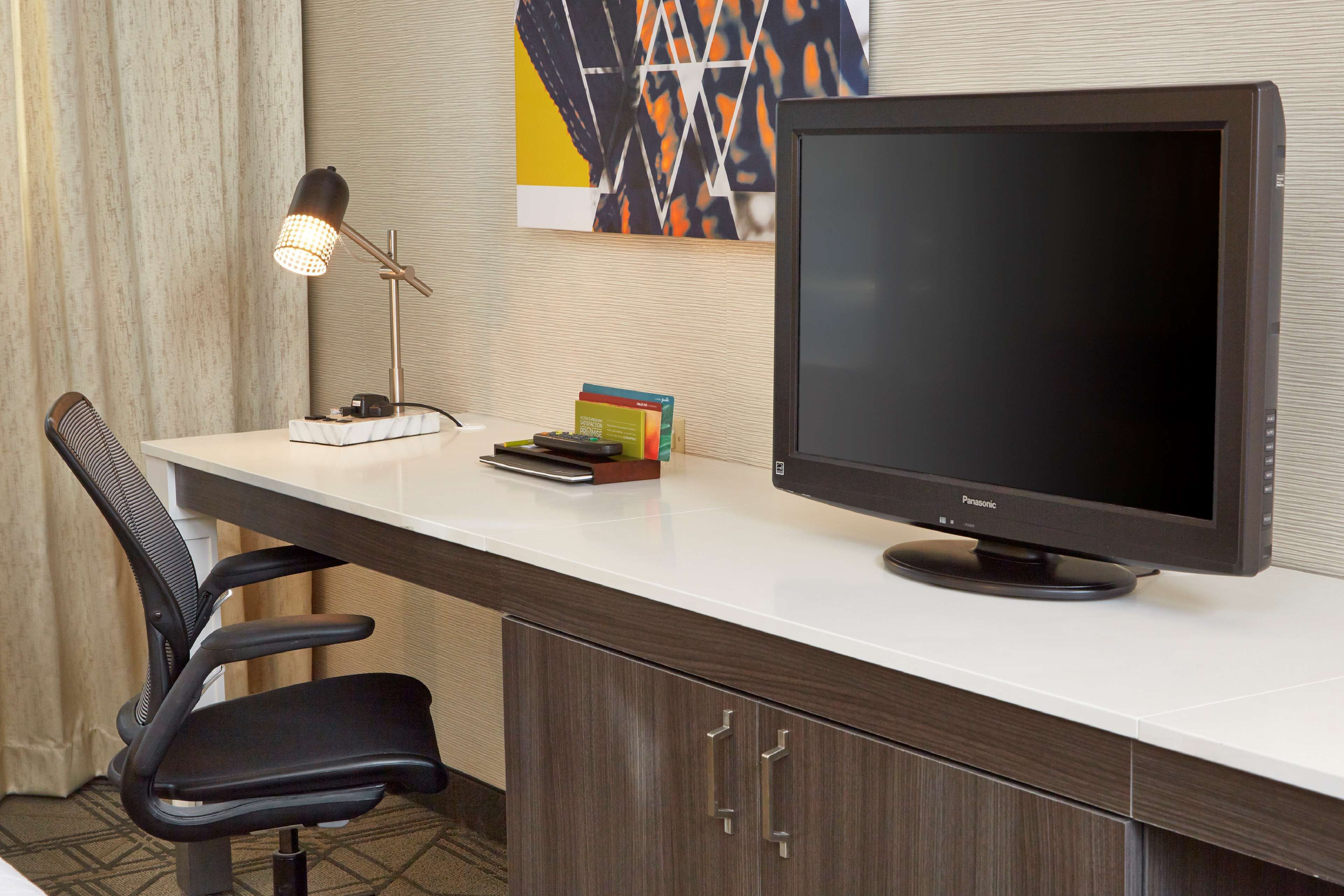 in-room safe, desk, laptop workspace, soundproofing