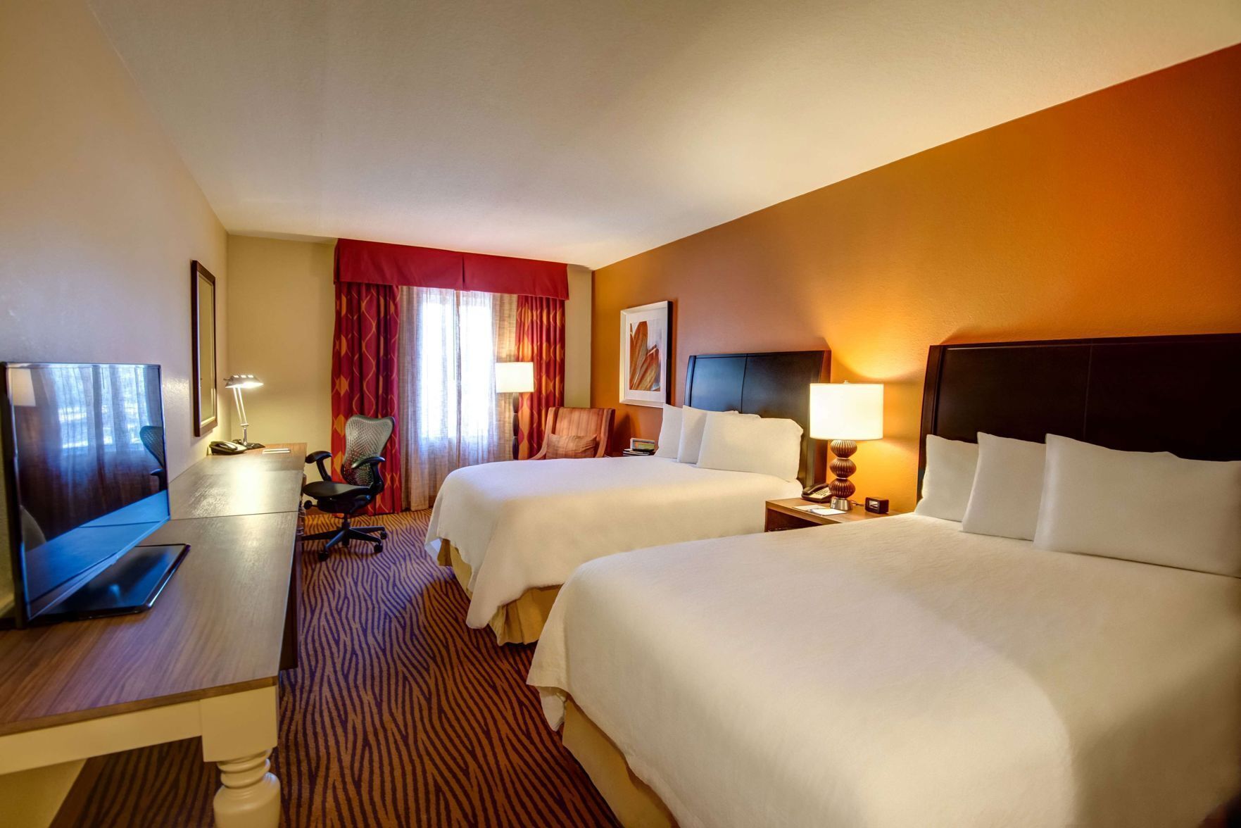 Blackout drapes, soundproofing, iron/ironing board