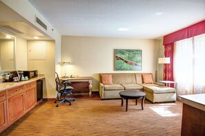 Blackout drapes, soundproofing, iron/ironing board
