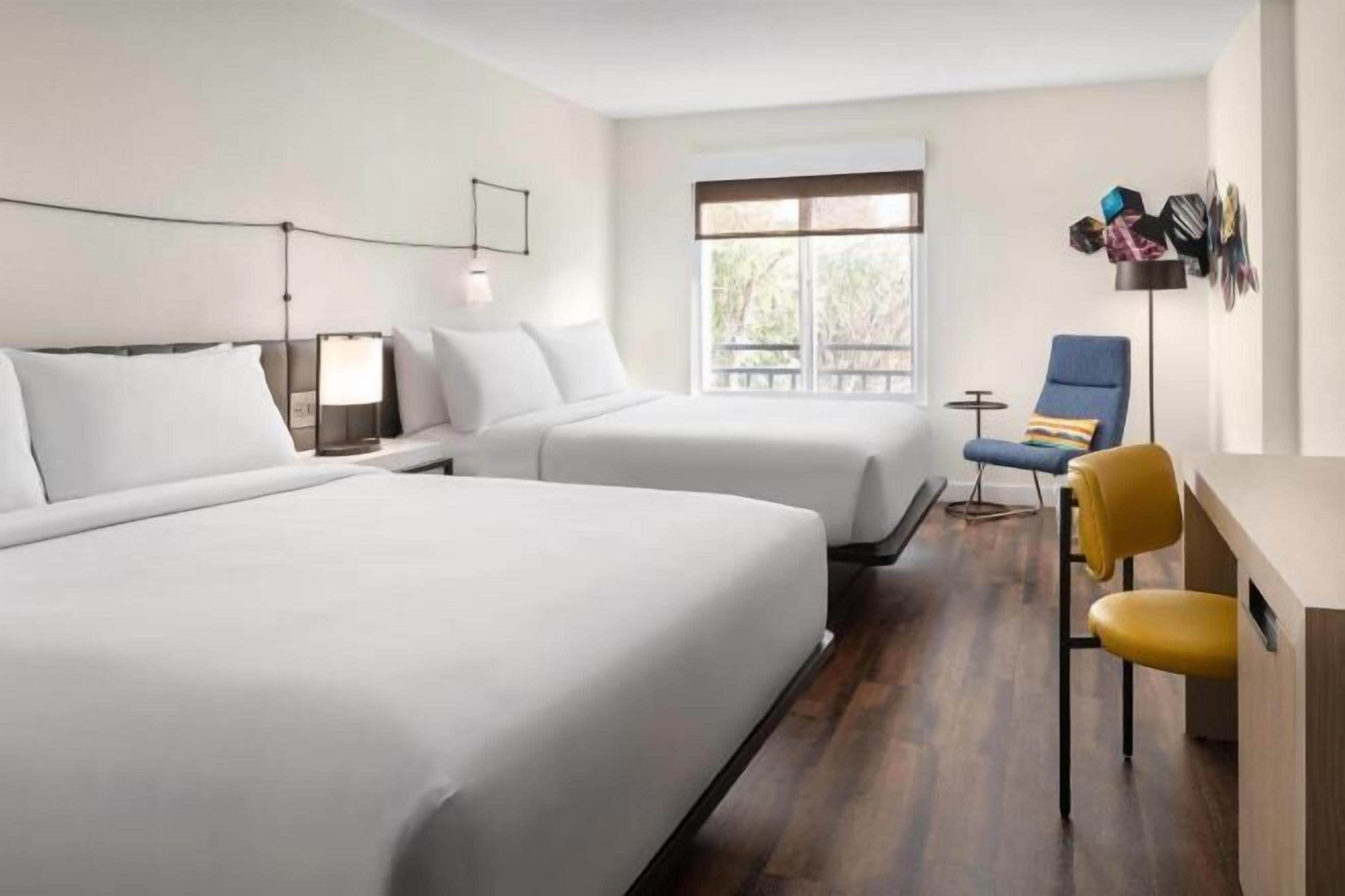 Hypo-allergenic bedding, in-room safe, desk, laptop workspace