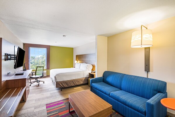 Suite, 1 King Bed | In-room safe, desk, iron/ironing board, free cribs/infant beds