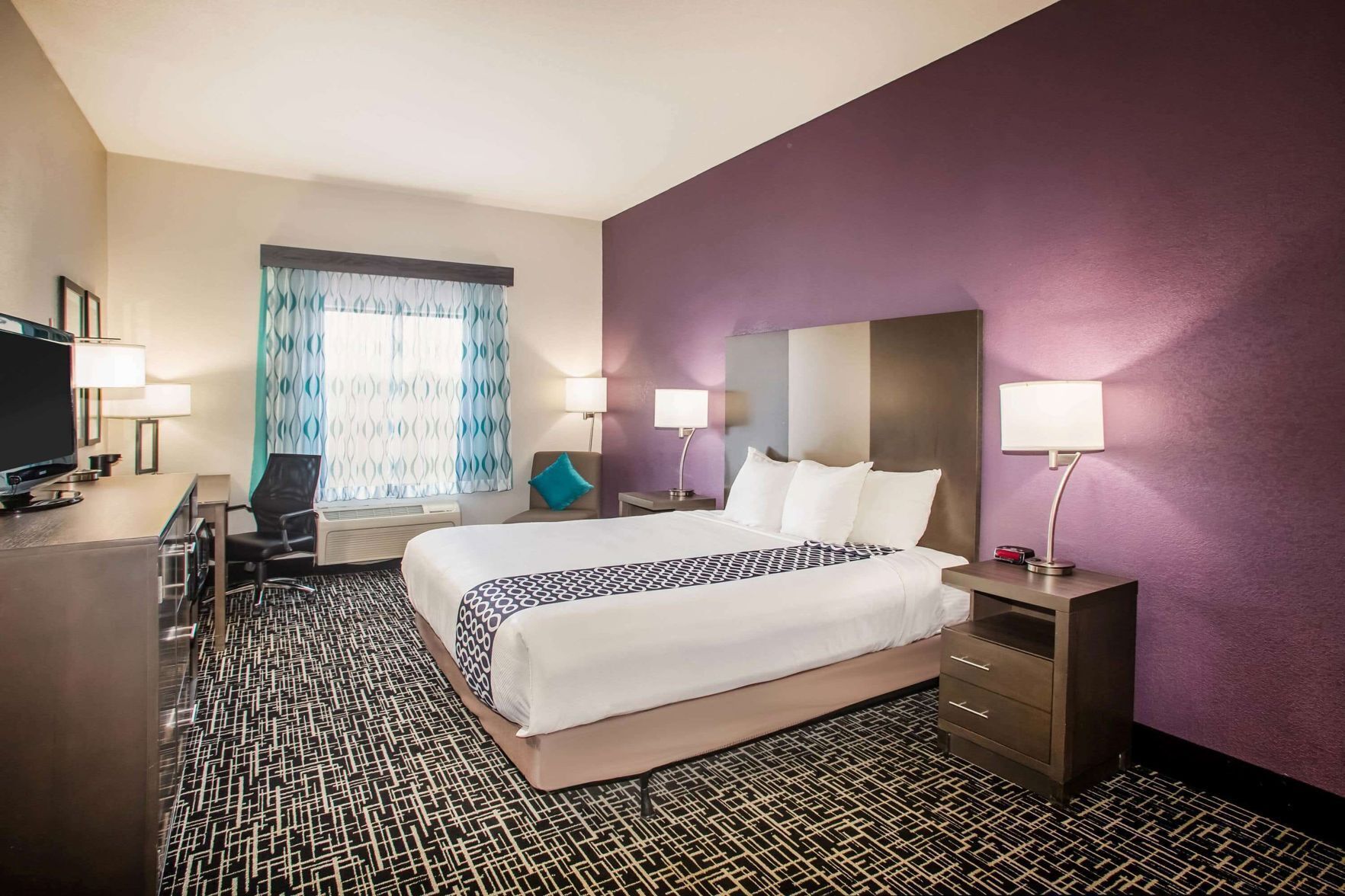 Premium bedding, down comforters, desk, iron/ironing board