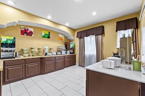 Free daily buffet breakfast