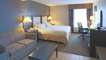 Premium bedding, in-room safe, desk, laptop workspace