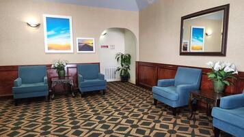 Sitteområde i lobbyen