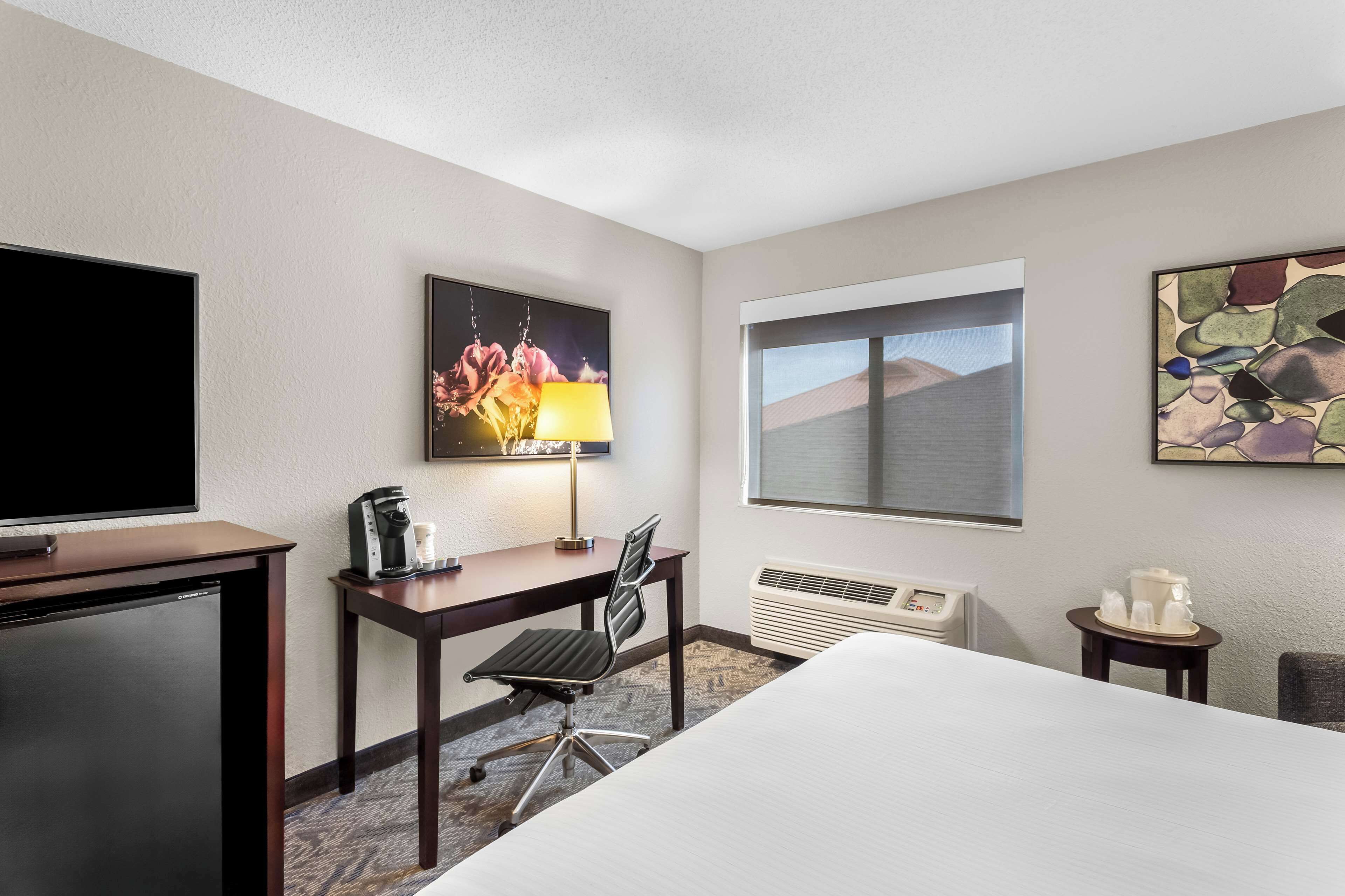 1 bedroom, desk, laptop workspace, iron/ironing board