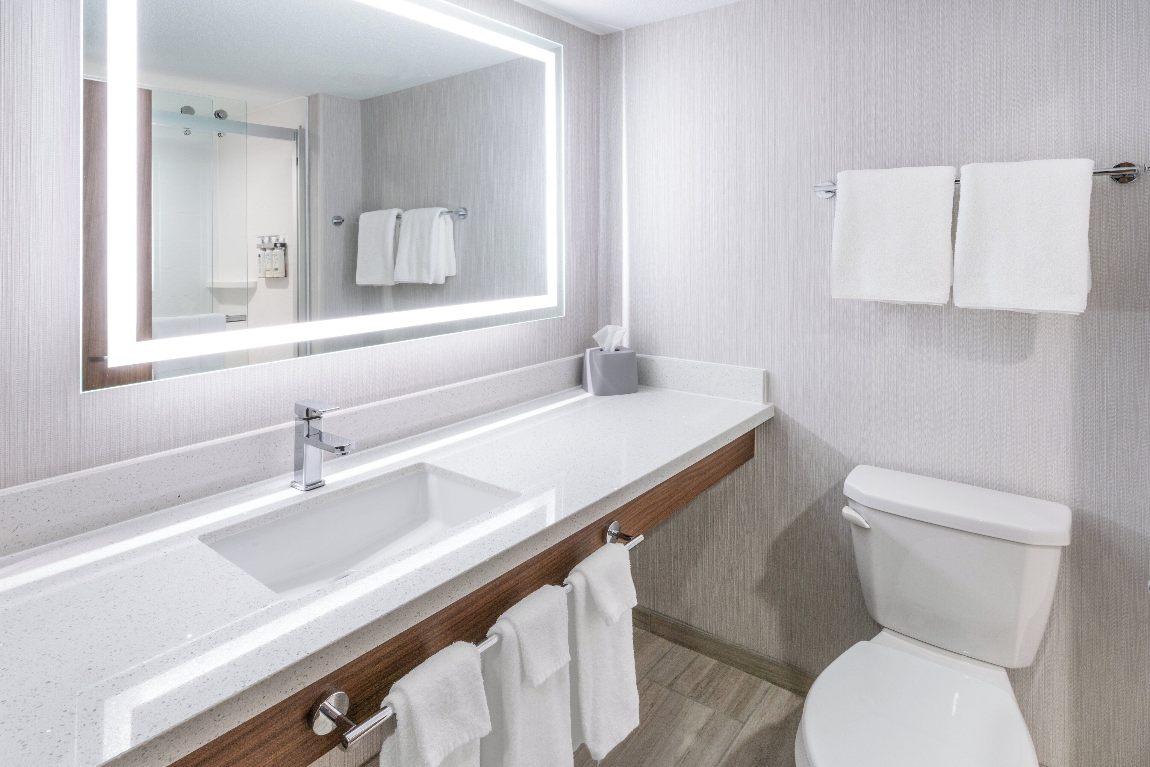 free toiletries, hair dryer, towels, soap