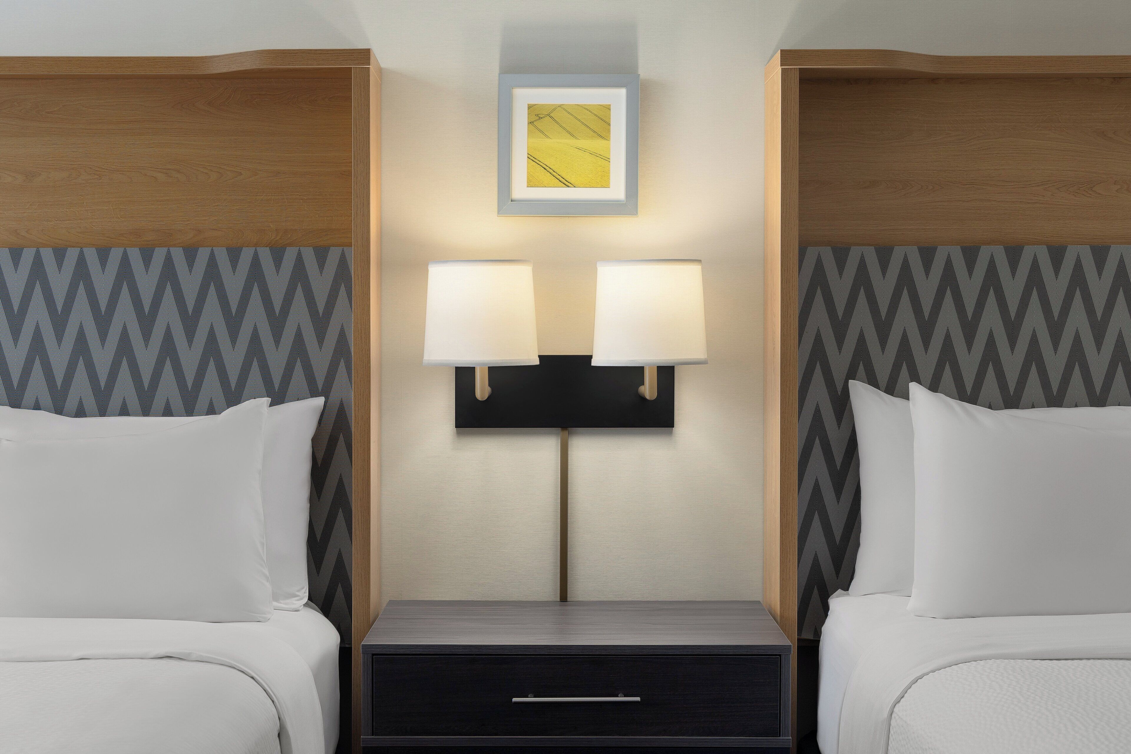 Standard Room, 2 Queen Beds | Desk, blackout drapes, soundproofing, iron/ironing board