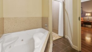 Eco-friendly toiletries, hair dryer, towels, soap