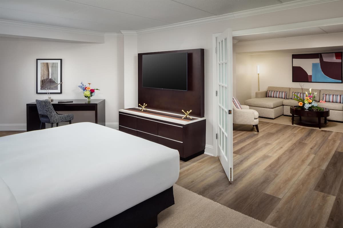 Premium bedding, down duvets, pillow-top beds, in-room safe