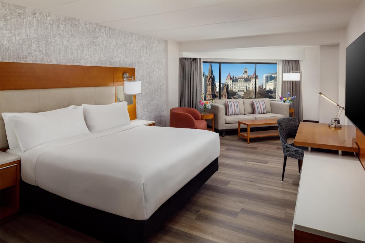 Premium bedding, down duvets, pillow-top beds, in-room safe