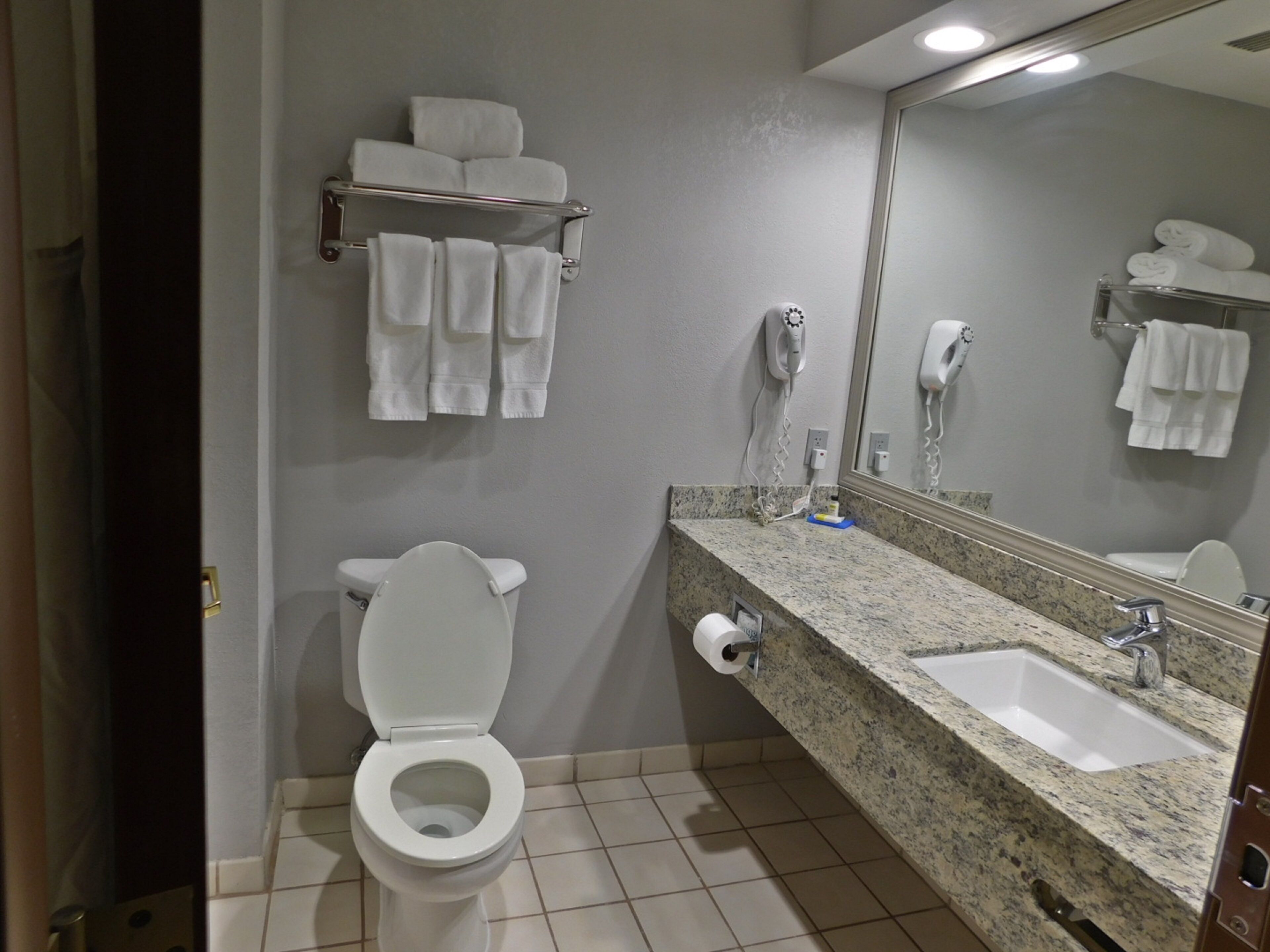 standard room | bathroom | hair dryer, towels