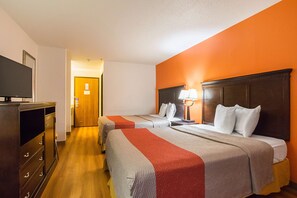 Desk, free WiFi, bed sheets