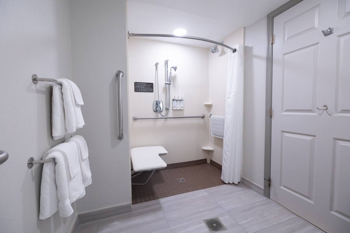 Standard Room, 1 King Bed, Mobility Accessible (Communications, Transfer Shower) | Desk, laptop workspace, iron/ironing board, cribs (free)