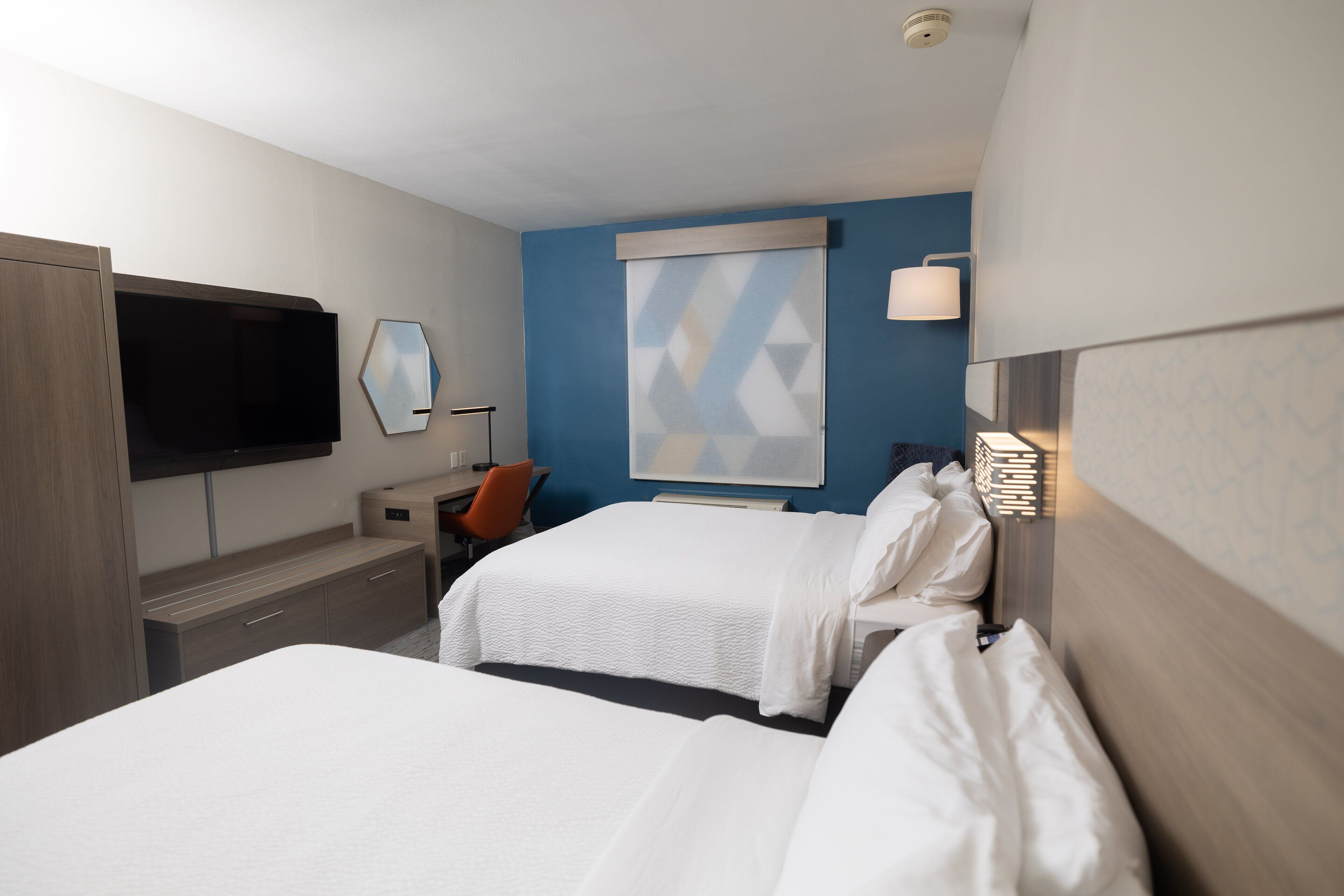 standard room, 2 queen beds | desk, laptop workspace, iron/ironing board, free cots/infant beds