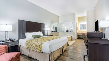 Suite Studio, 1 très grand lit, non-fumeurs, baignoire à jets | Coffres-forts dans les chambres, bureau