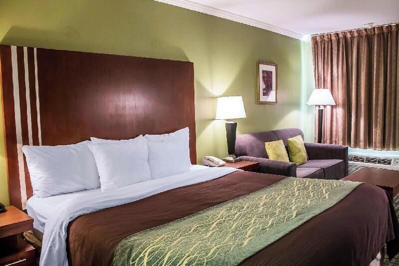 Premium bedding, desk, iron/ironing board, free cribs/infant beds