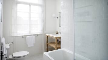 Free toiletries, hair dryer, towels, toilet paper