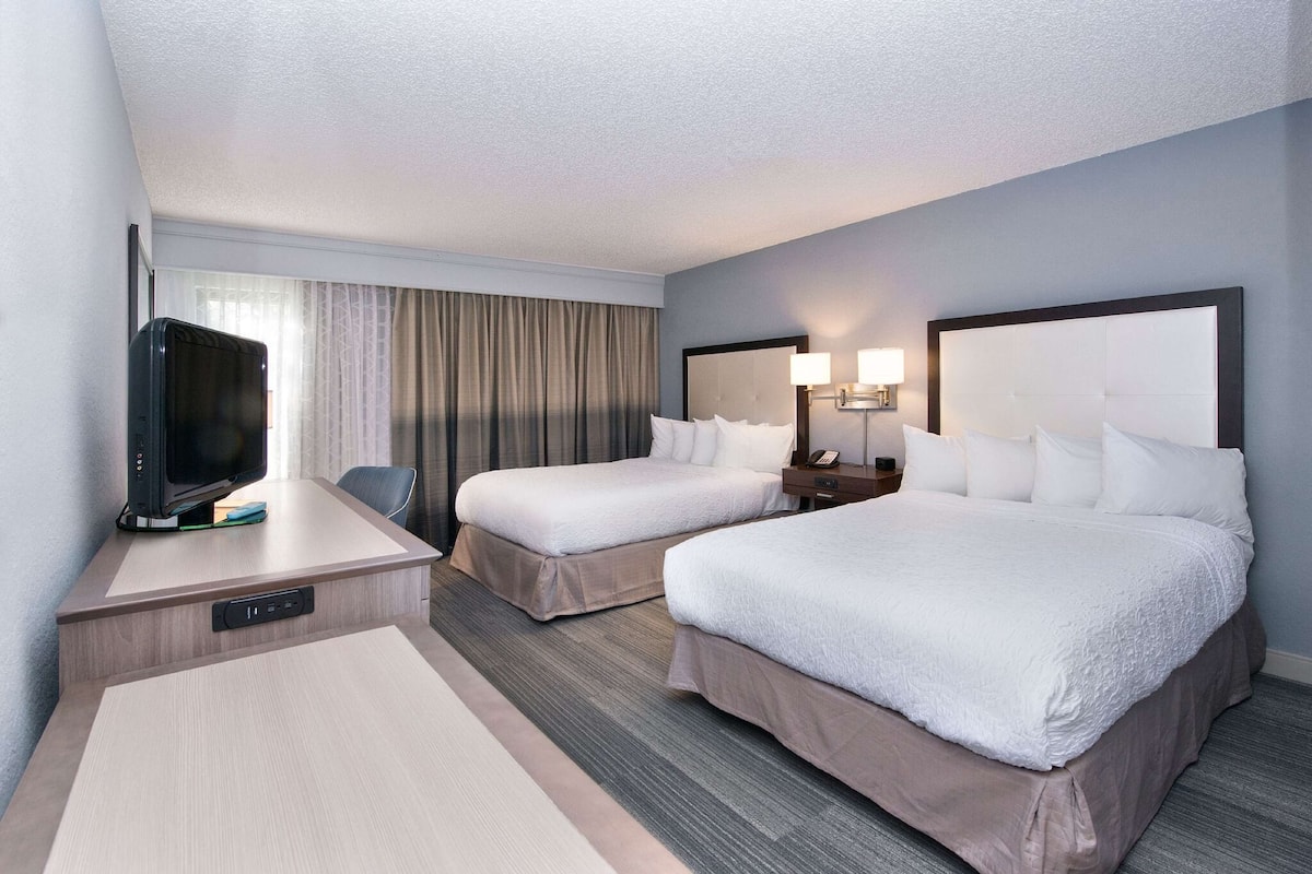 In-room safe, desk, blackout curtains, iron/ironing board