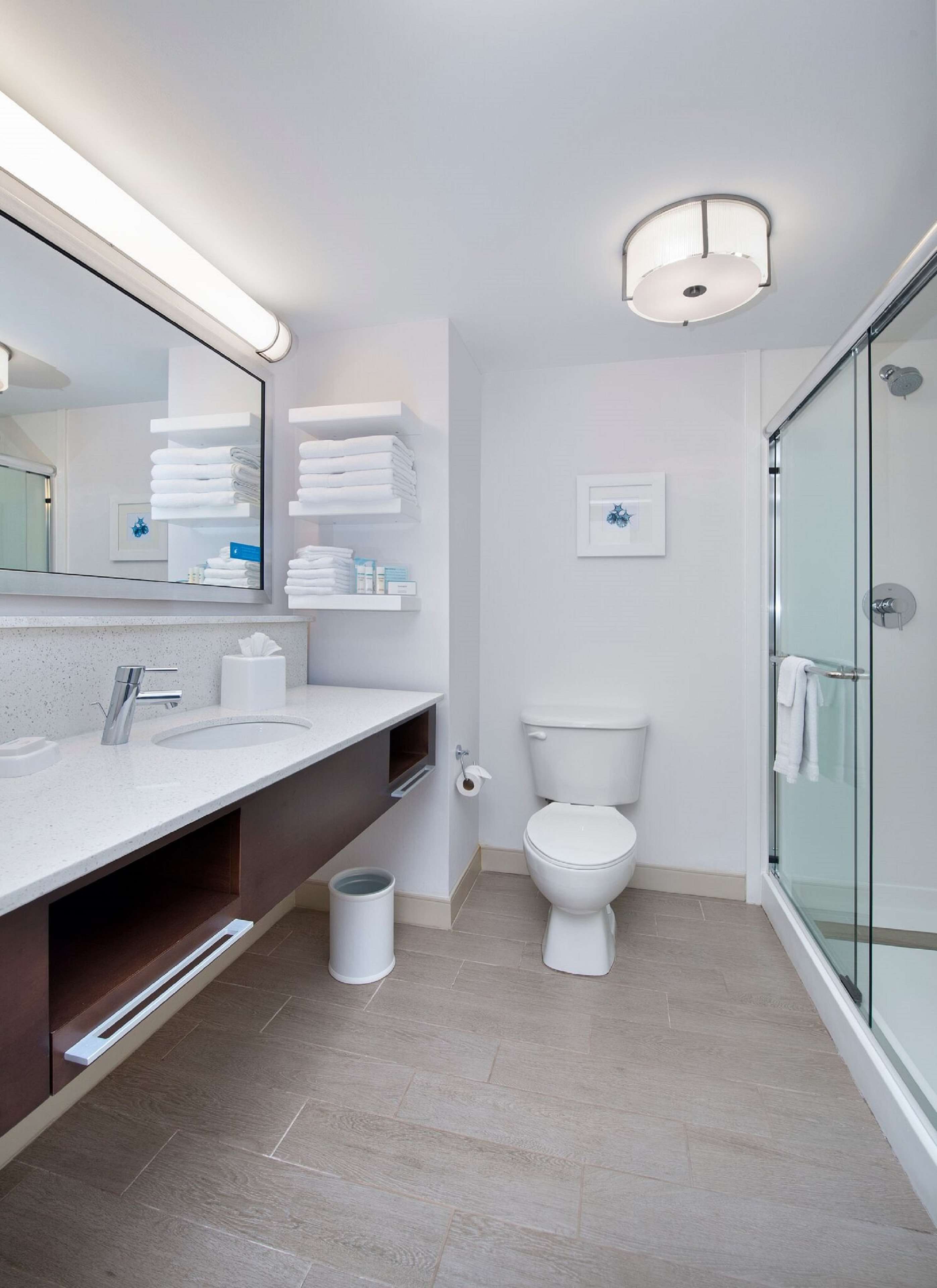 free toiletries, hair dryer, towels