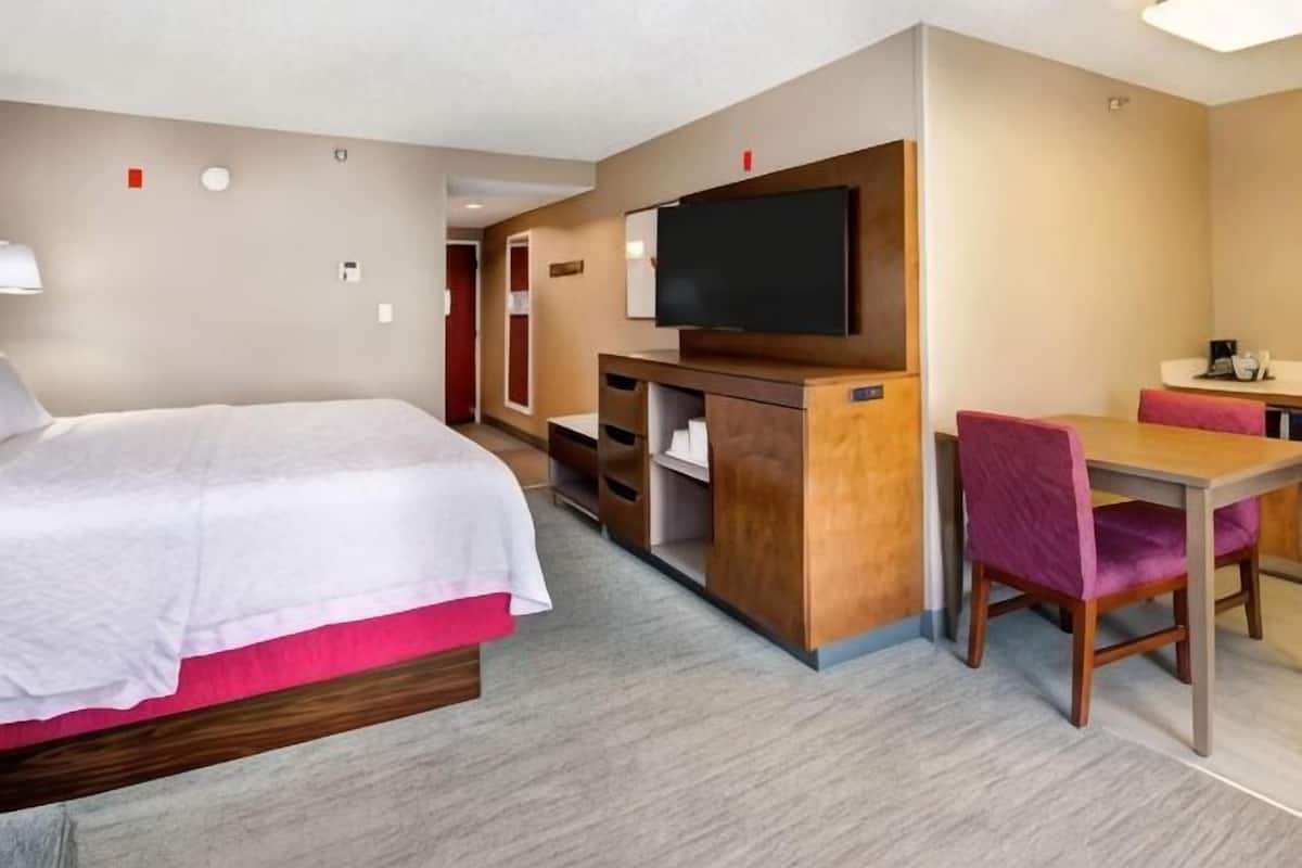 Blackout curtains, iron/ironing board, free WiFi, bed sheets