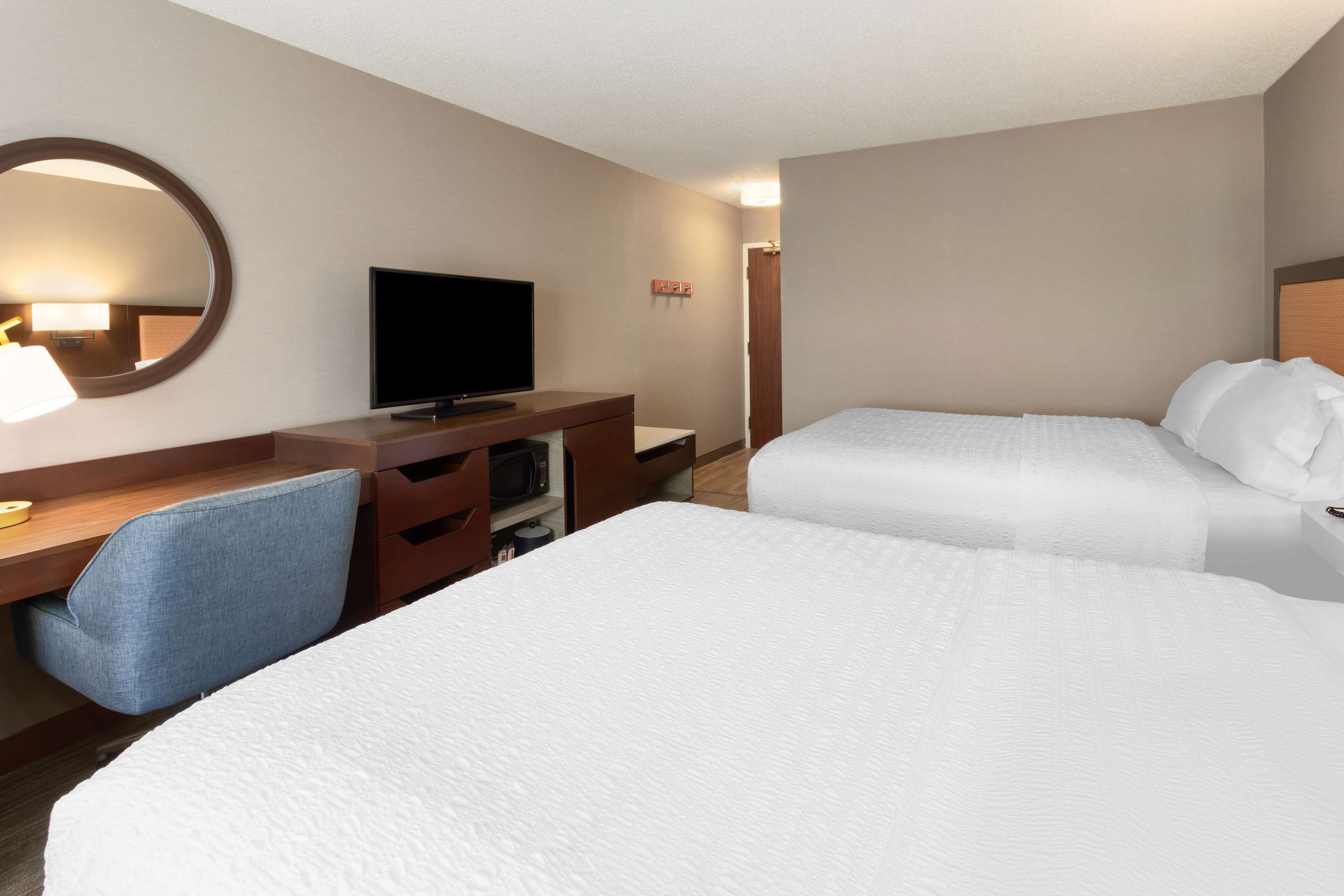 room, 2 queen beds, non smoking | premium bedding, pillow-top beds, desk, laptop workspace
