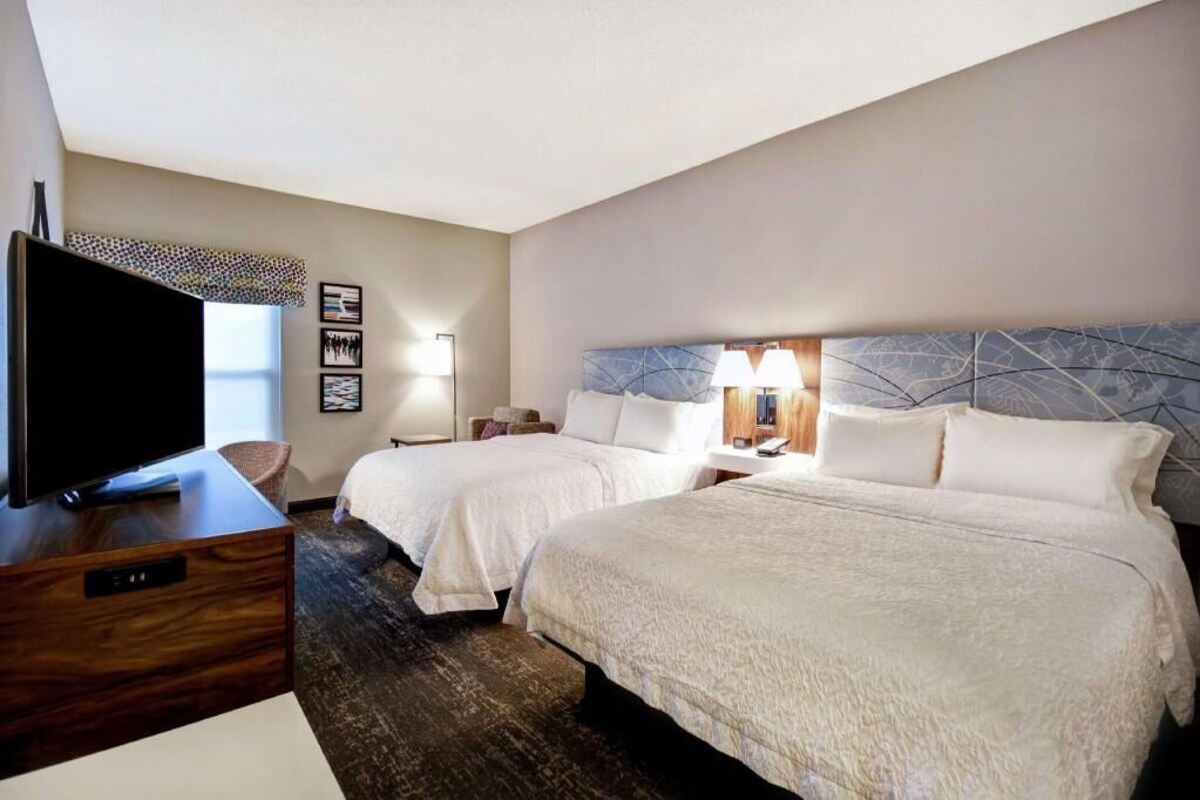Premium bedding, down comforters, pillowtop beds, in-room safe