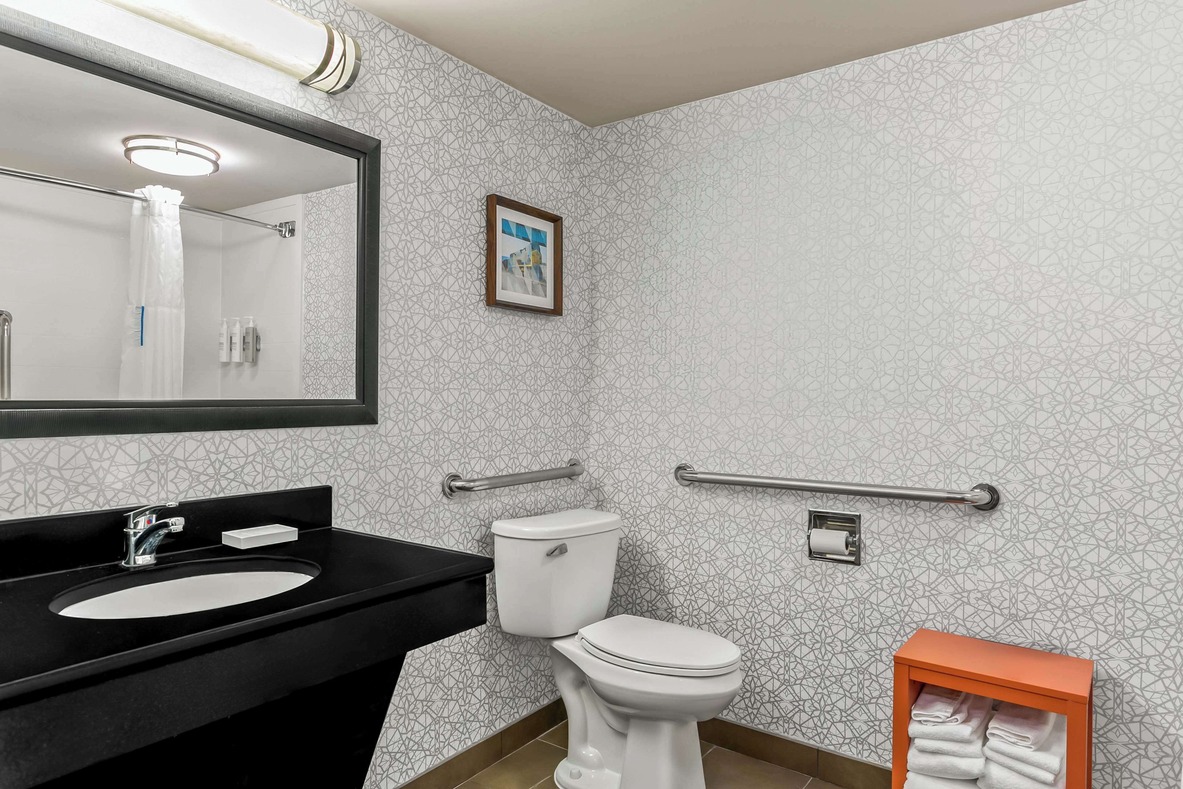 room, 2 queen beds, accessible, non smoking | bathroom | free toiletries, hair dryer, bathrobes, towels