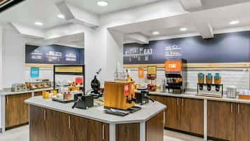 Free daily buffet breakfast