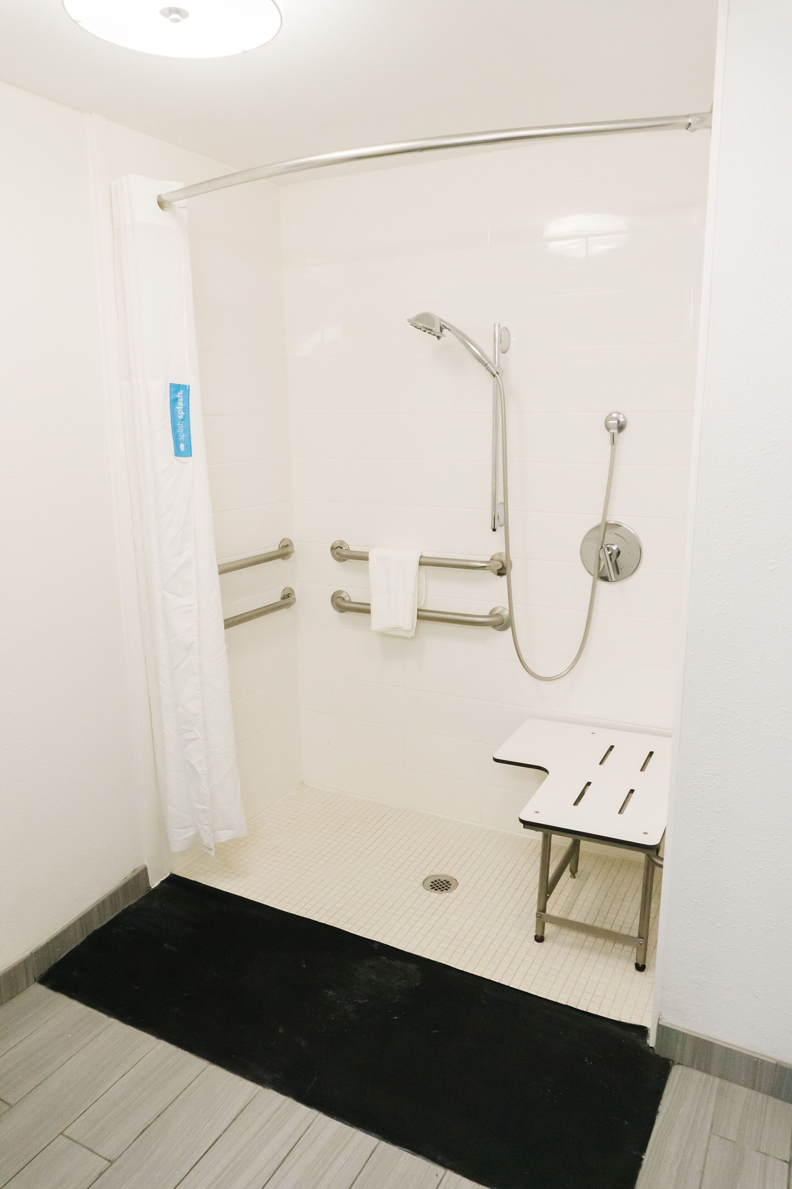 room, 1 king bed, accessible, non smoking | bathroom shower