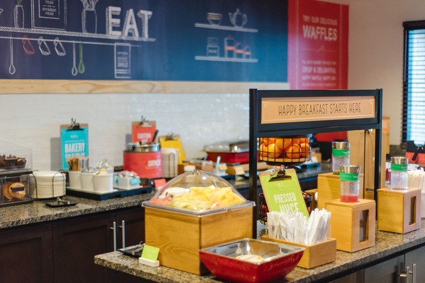 Free daily buffet breakfast