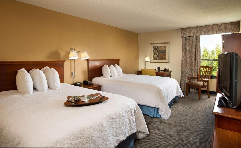 In-room safe, desk, laptop workspace, blackout drapes