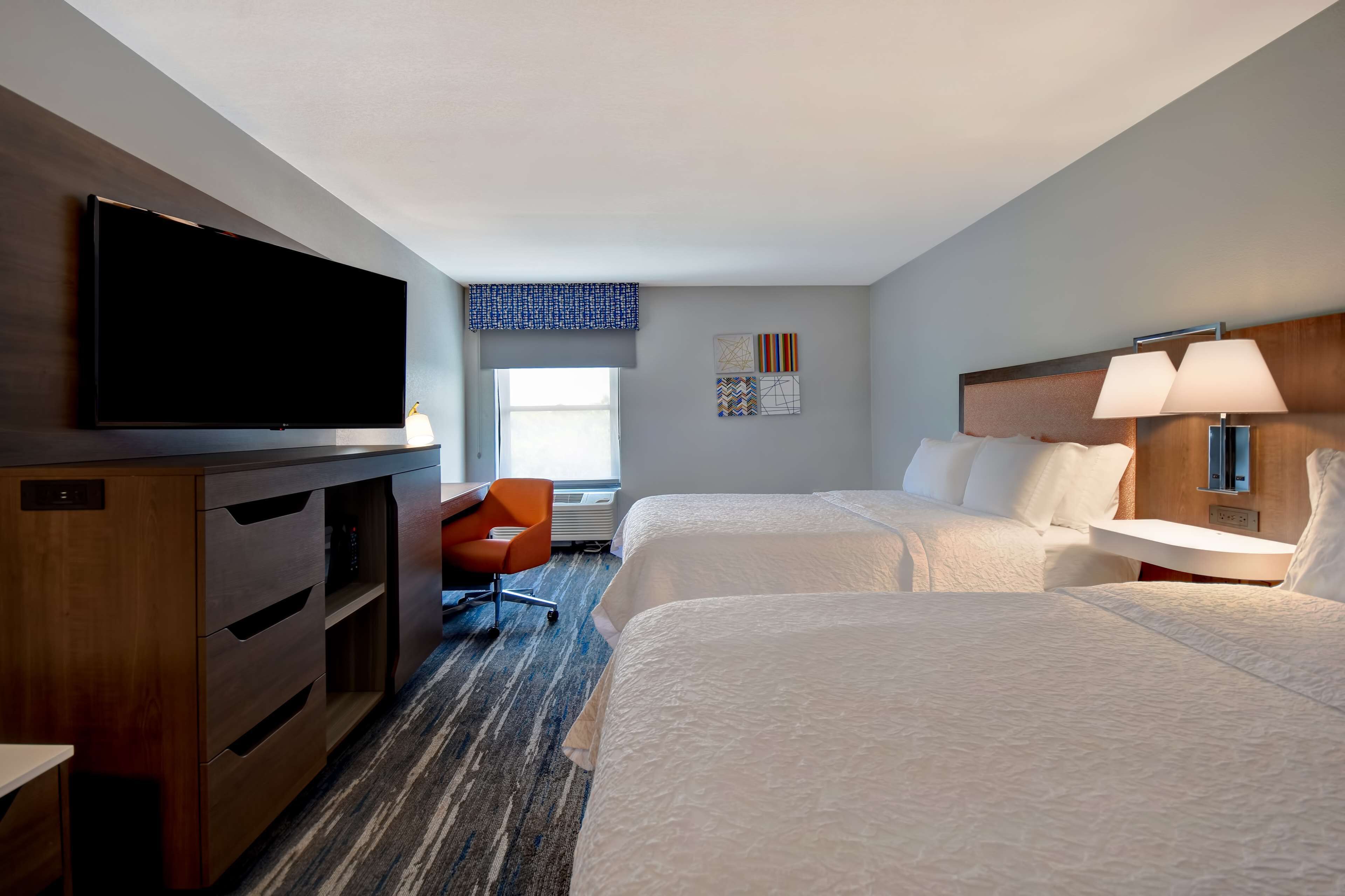 room, 2 queen beds, accessible, non smoking | premium bedding, desk, laptop workspace, blackout curtains