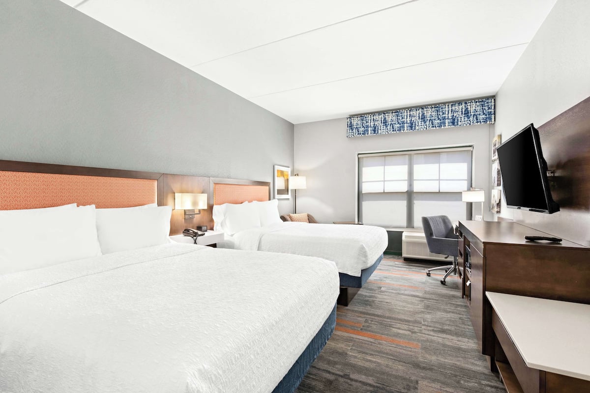 Hypo-allergenic bedding, pillow-top beds, iron/ironing board, free WiFi
