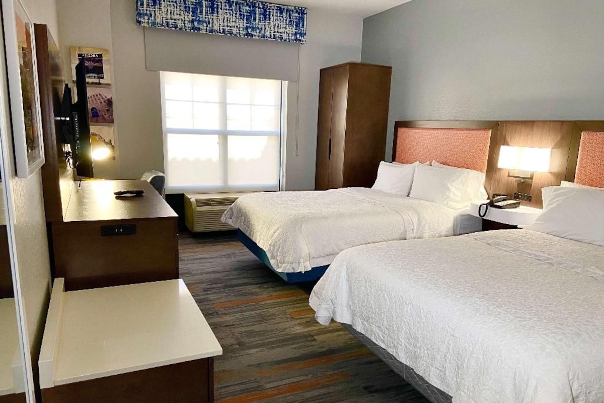 Hypo-allergenic bedding, pillow-top beds, iron/ironing board, free WiFi