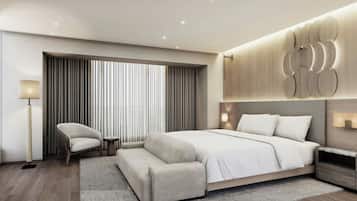 Suite Club, 1 cama de matrimonio grande, no fumadores, en esquina | Ropa de cama de alta calidad y edredones de plumas