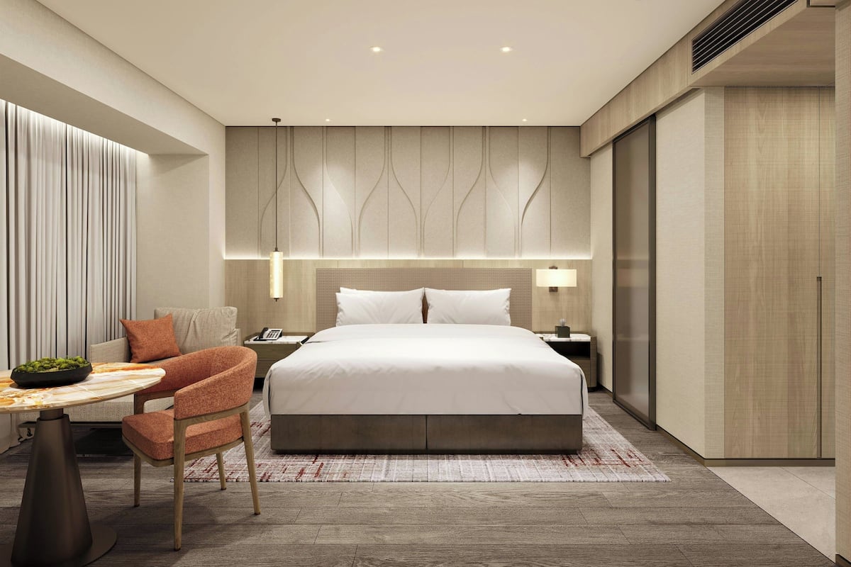 premium bedding, down duvets, pillow-top beds, minibar