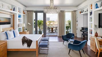 Skyline Penthouse | Frette Italian sheets, premium bedding, minibar, in-room safe