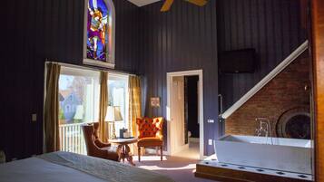 Premium bedding, down duvets, individually decorated